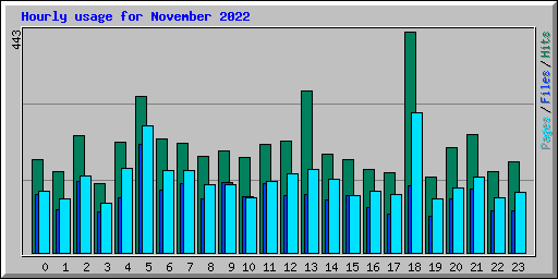 Hourly usage for November 2022