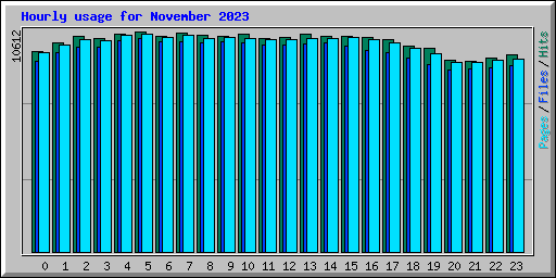 Hourly usage for November 2023
